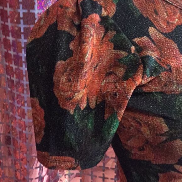 NWT LULAROE AMELIA dress in size extra small vintage rose design - Picture 6 of 15